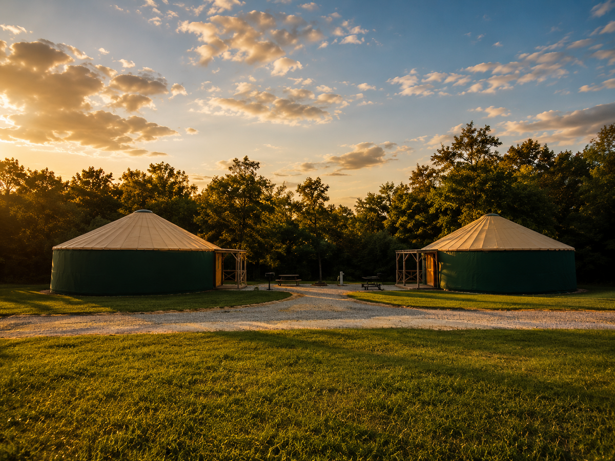 Two yurts
