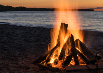 Campfire by the River