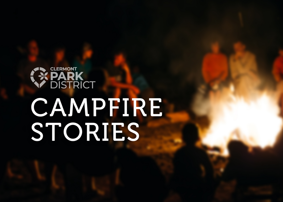 group around a campfire in the dark