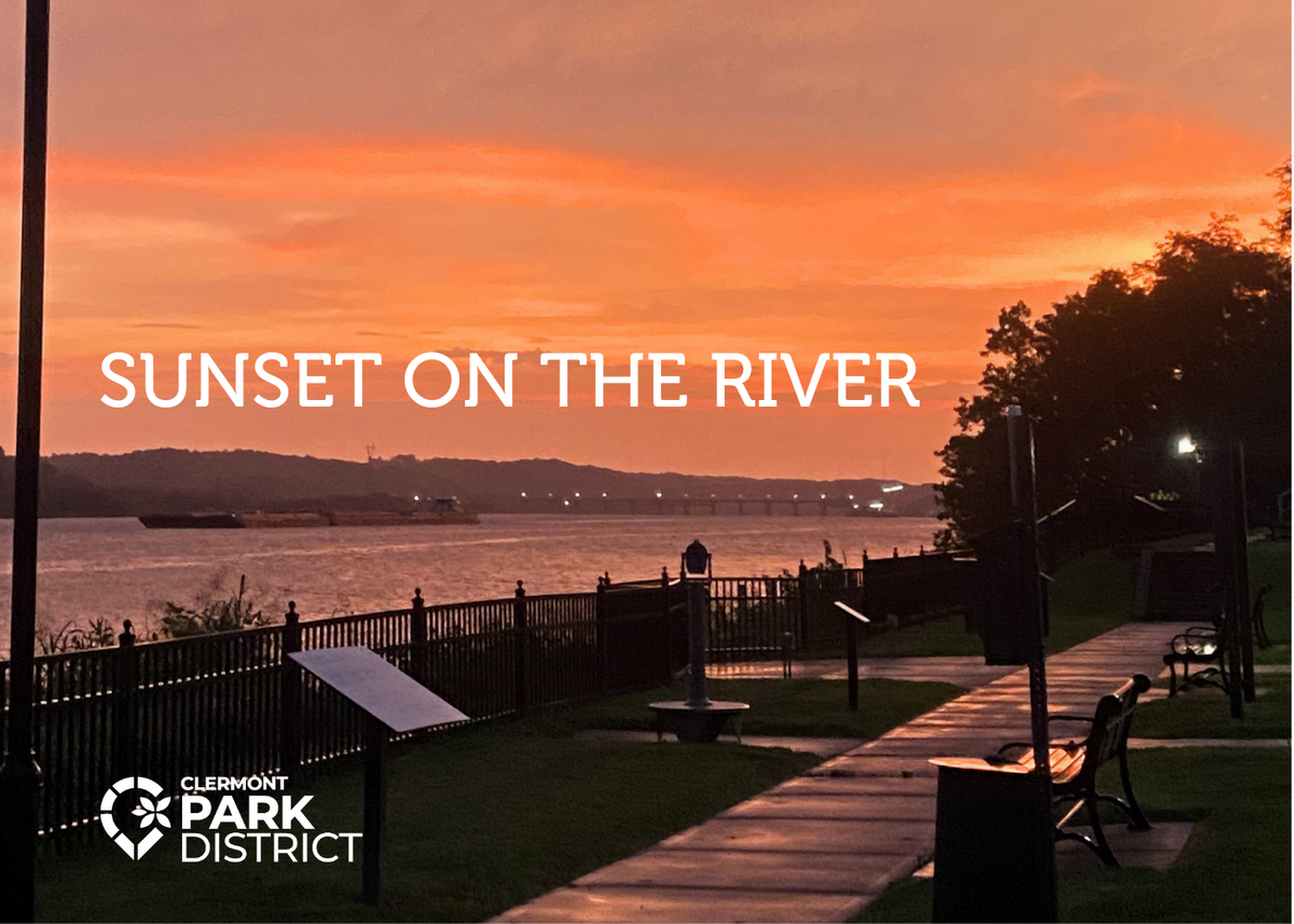 sunset on the river at Chilo