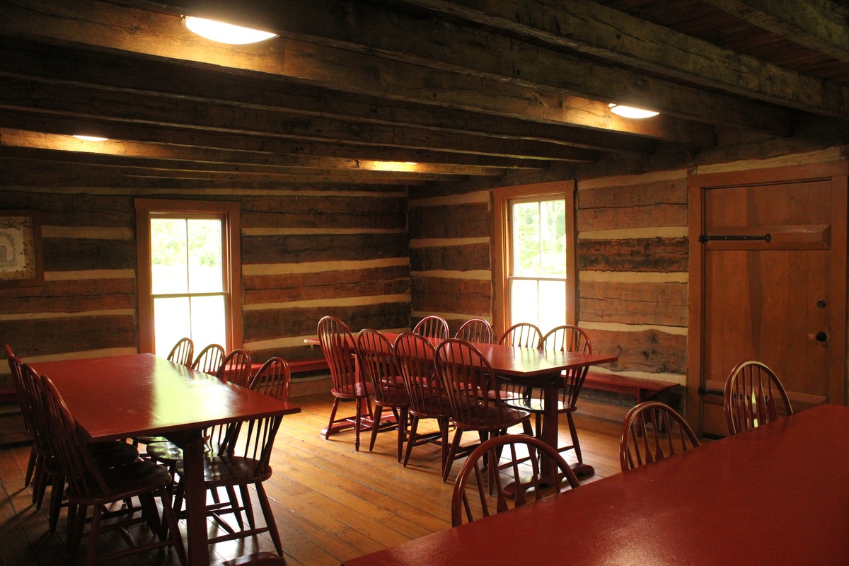 log cabin inside