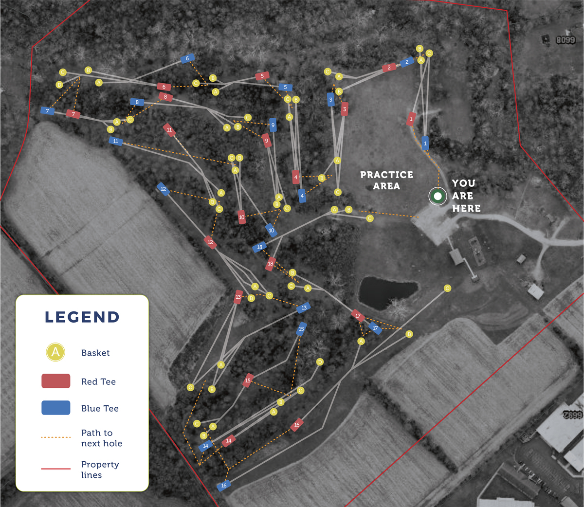 Disc Golf Course Map