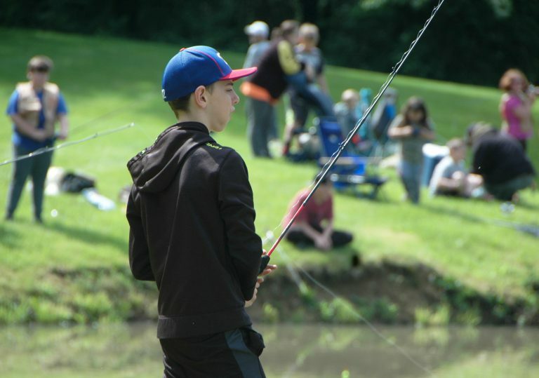 people fishing