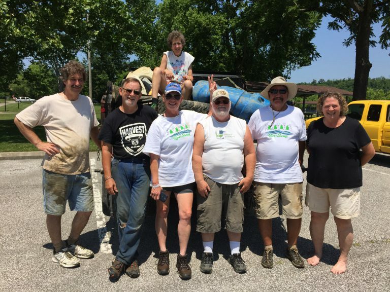 group smiling for photo