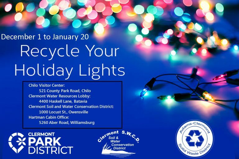 Recycle Your Holiday Lights sign