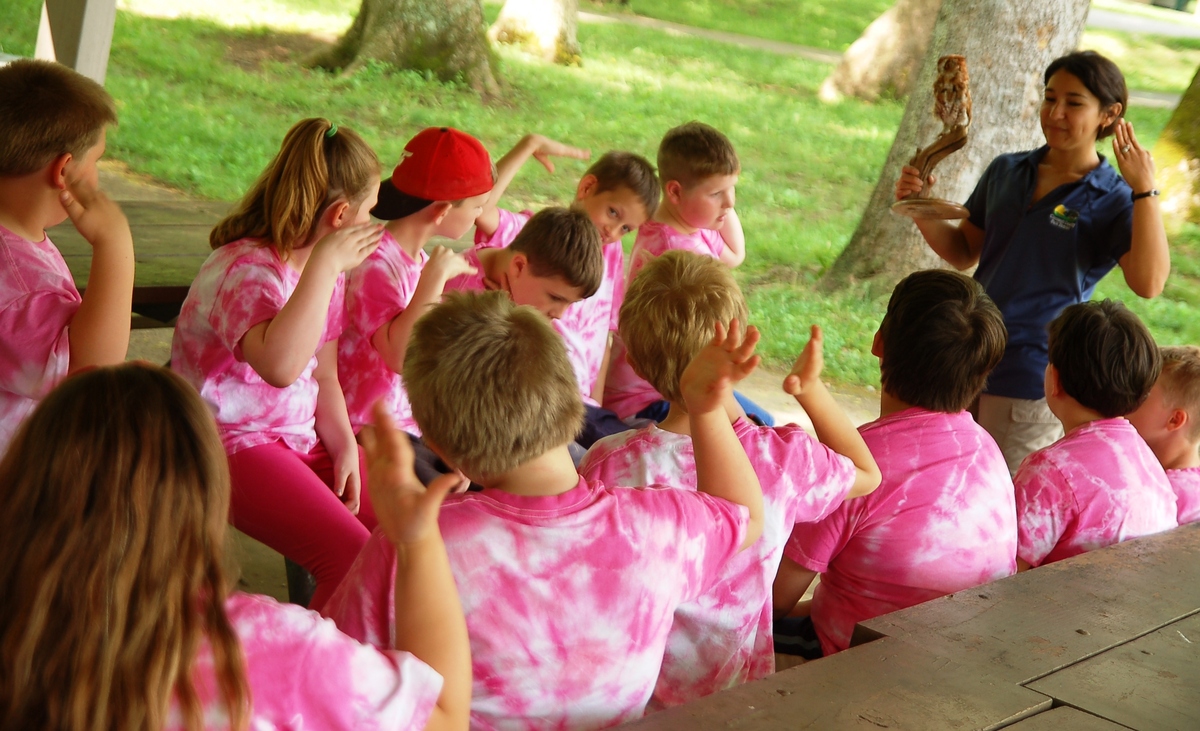 group raising hands