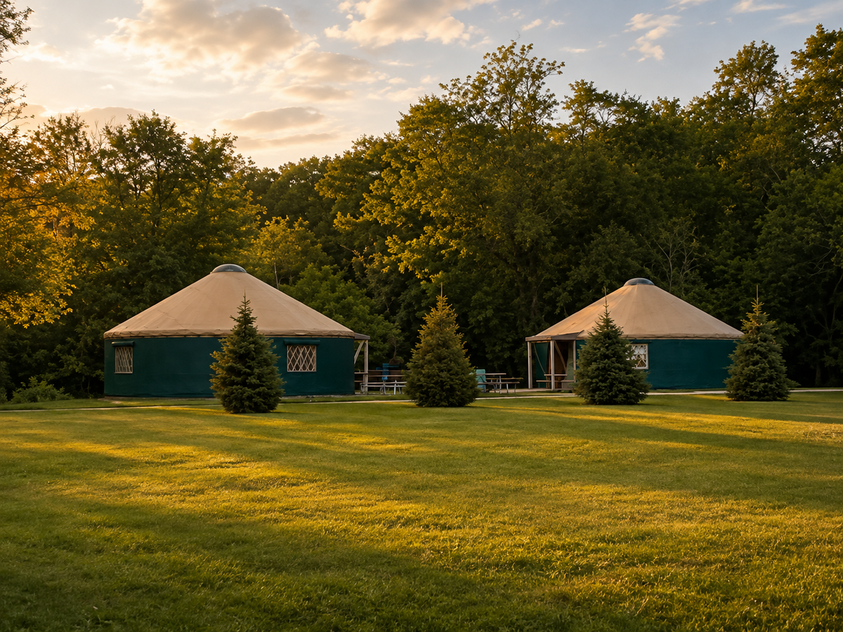 view of outside of yurts